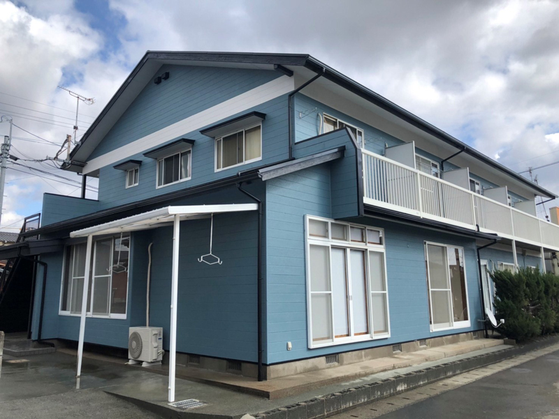 朝倉市のアパート外壁施工 屋根施工 シーリング施工