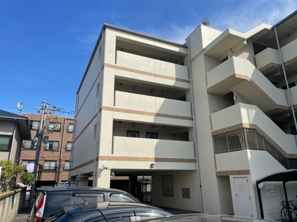 福岡市 外壁塗装 磁器タイル塗装 シーリング工事 屋上防水工事