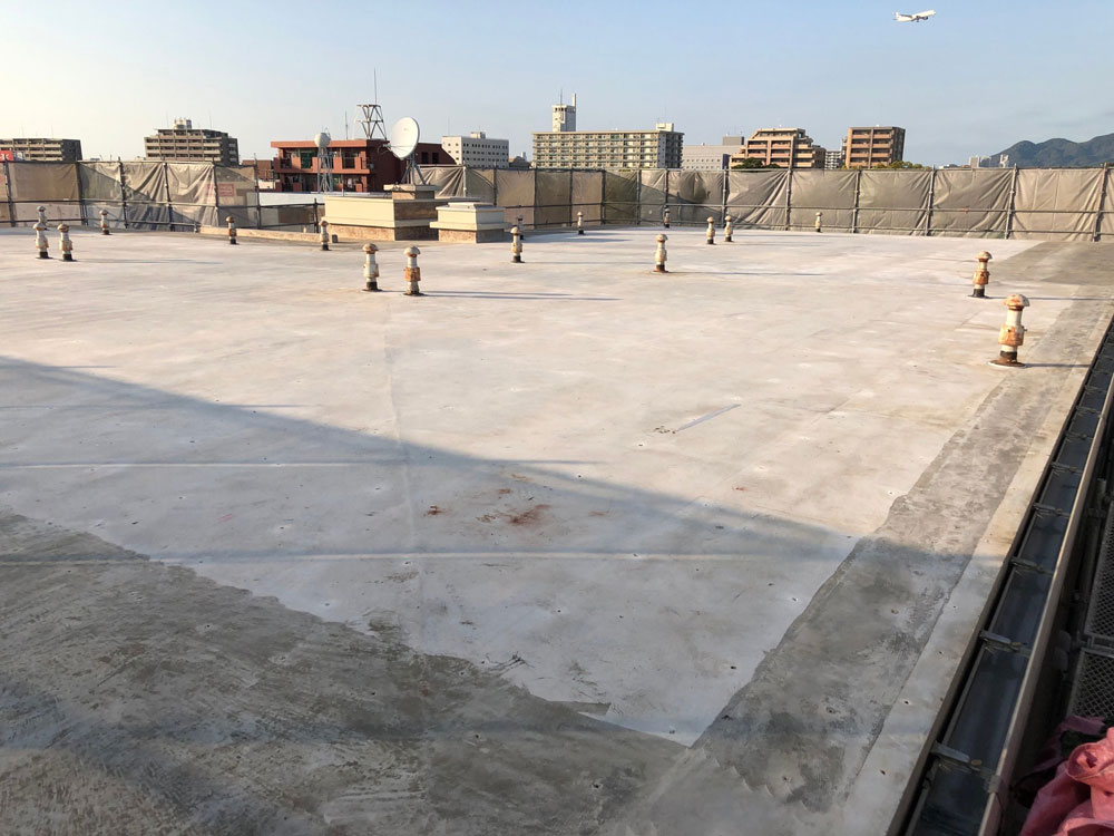 福岡市 外壁塗装 磁器タイル塗装 シーリング工事 屋上防水工事