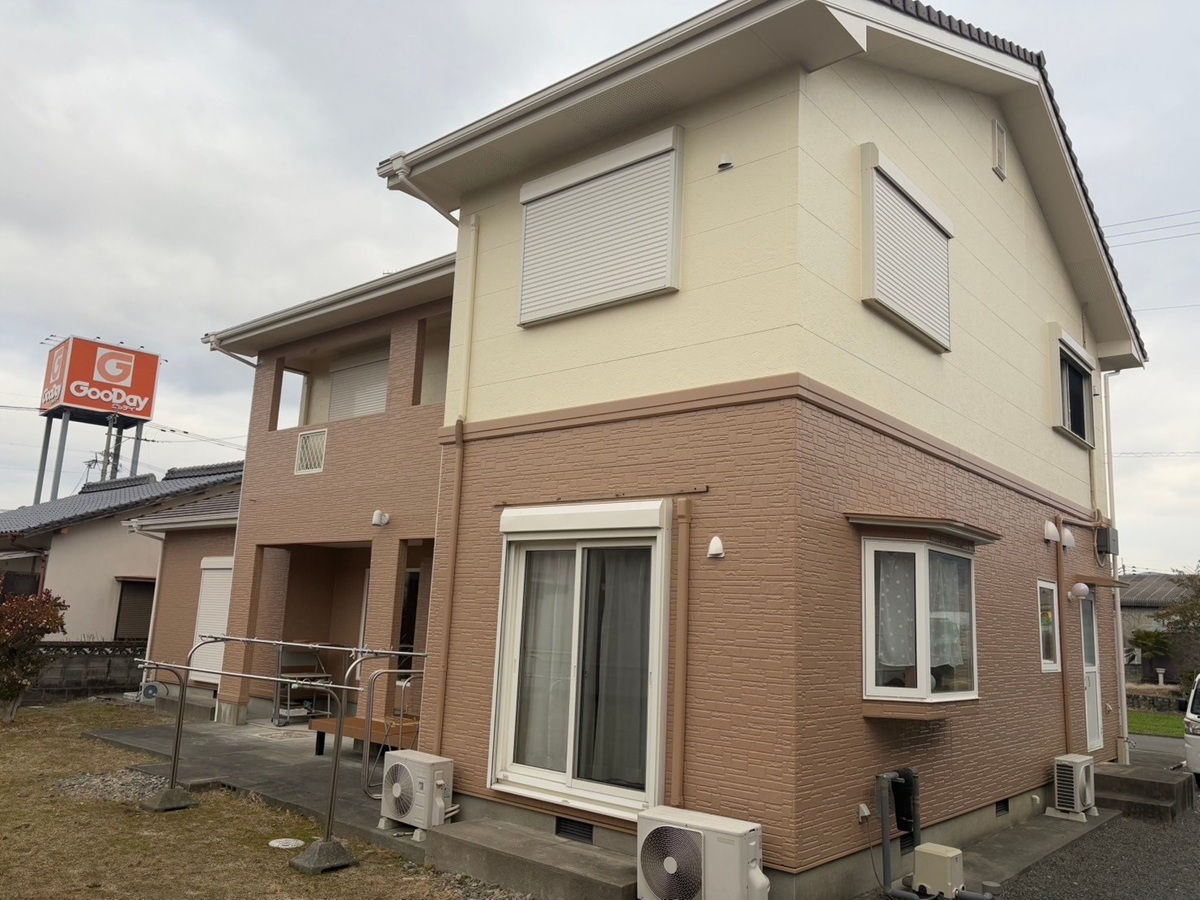 朝倉市　外壁施工